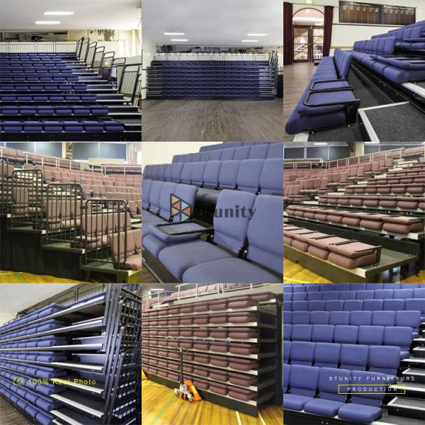 Public Retractable Seating System Fixed Telescopic System Platform