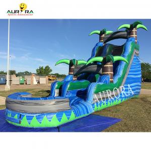 China Kids Commercial Inflatable Water Slide Playground Jungle Jump Water Slide on sale