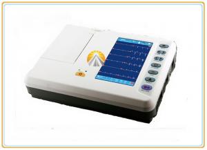 Cheap 7 Inch Touch Screen Portable 12 Lead Ecg Machine , Six Channel Medical Ecg Machine for sale