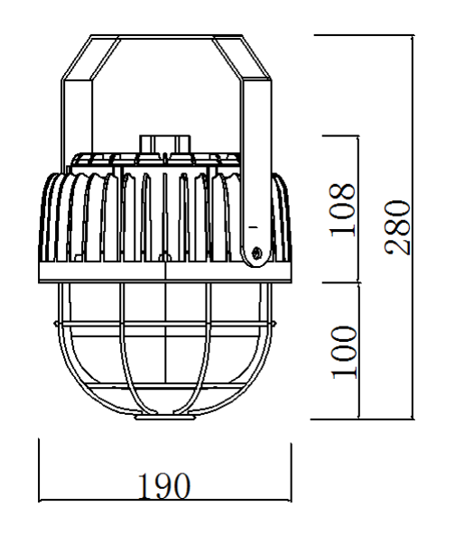 IK10 LED explosion-proof lights for mining and construction applications Shock-resistant