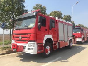 Cheap Howo Fire Fighting Light Rescue Fire Truck 228KW 4x2 With 5 Ton Crane for sale
