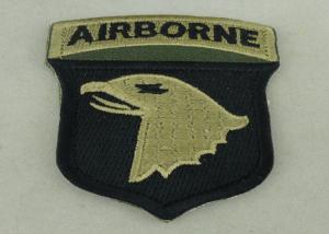 Cheap Air Borne Custom Embroidered Patch Cotton Printed Sew On Patches for sale