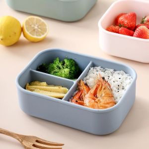 Cheap Silicone Bento Box for Kids, Toddlers and Adults - Microwave, Dishwasher, Freezer and Oven safe - Lunch, Snack for sale