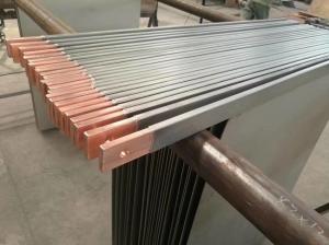 Cheap titanium clad copper bar rod ASTM B432 20x120mm for Electrolysis Electroplating for sale