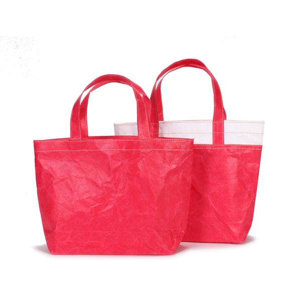 Multi Color Women Tote Shopper Bag , Handled Tyvek Reusable Shopping Bags