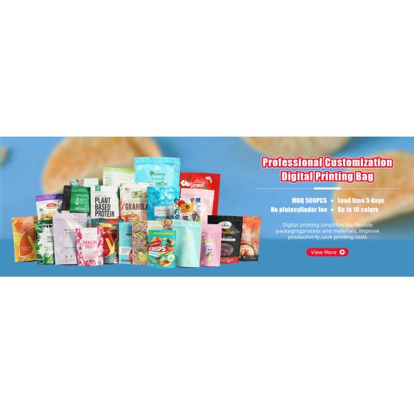 Custom Printed Plastic Stand Up Bags Resealable Moisture Proof 250g Tea Packaging Bag