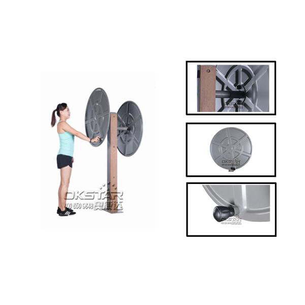 fitness equipment for elderly wood fitness equipment park exercise wheel for old people