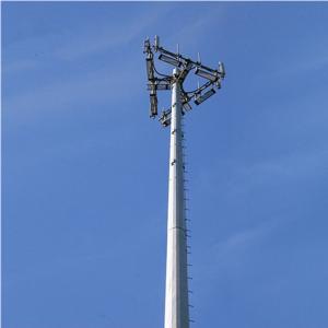 China 20m High Mast Transmission Steel Monopole Antenna Tower For Communication on sale