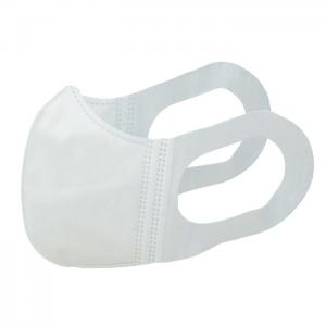 Nonwoven Solid 3D Face Disposable Face Mask With Spandex Fabric Ear Loop