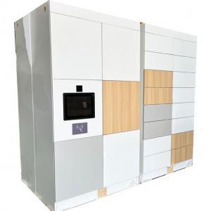 Cheap High Security Steel Storage Lockers Wooden Cabinet Lock Smart Parcel System Metal 12 Door for sale