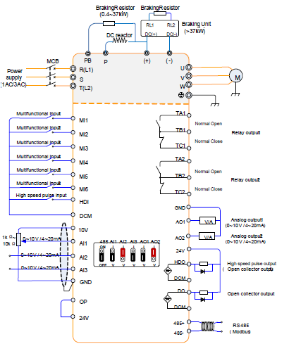 Low Pressure Single Phase Variable Frequency Drive With Strong Overload Capability