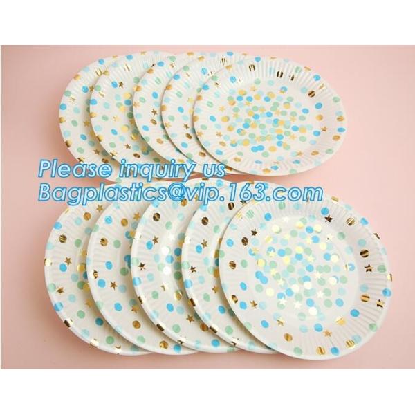 6 Inch Custom Printed Happy Birthday Disposable Paper Plates,100% Biodegradable Compostable Disposable Paper Plate pack
