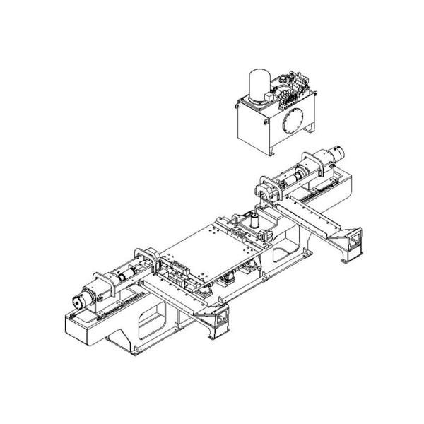 Double Cylinder Wheel Bearing Press Machine For Disassemble Railway Bearings