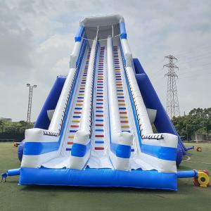 China 14.45mH Colorful Commercial Inflatable Water Slide With Pool on sale