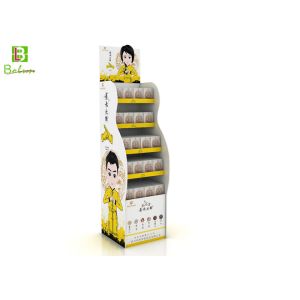 Buy cheap 5 Tiers POP POS Displays Corrugated Cardboard Art Display Stands Fim Lamination from wholesalers