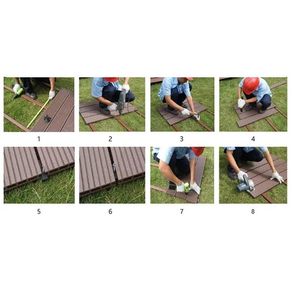 Wood Plastic Composite WPC Decking PE Co Extrusion Outdoor Wall Panel WPC Wall Cladding