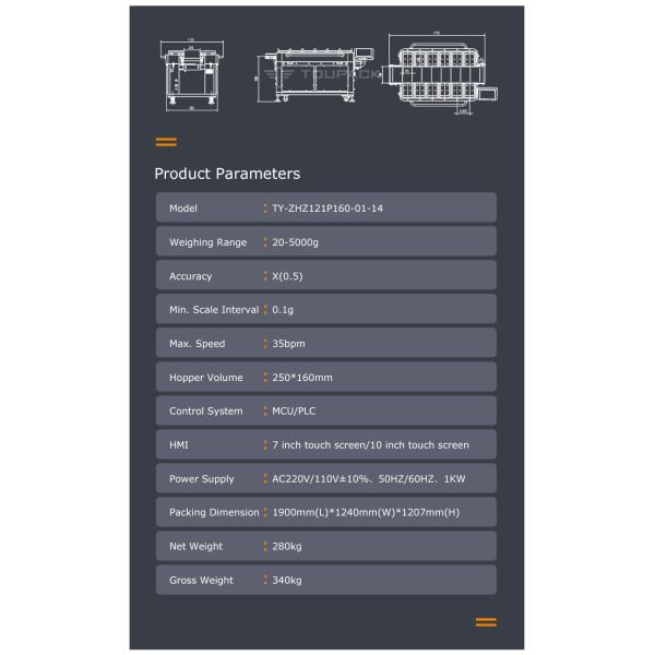 Dried Mango Automatic Multi-Station Belt Conveyor Aquatic Sea Cucumber Fish Fillet Tabletop Target Weight Counterweight Machine