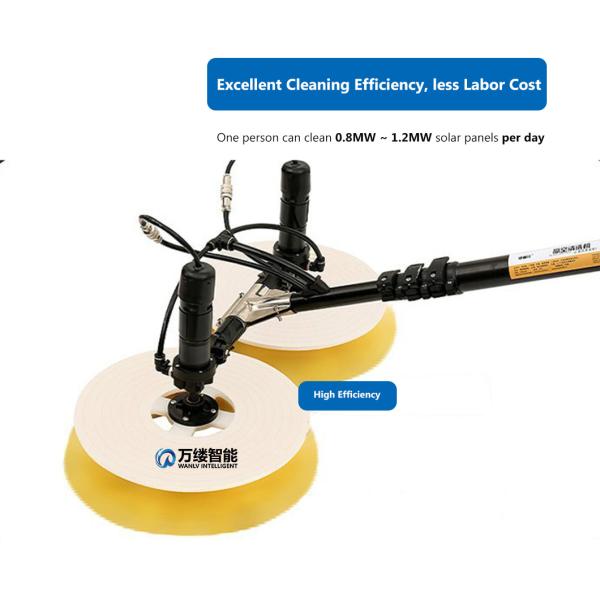 Efficiently Clean Solar Panels with Our Battery Powered Brush Customization Options