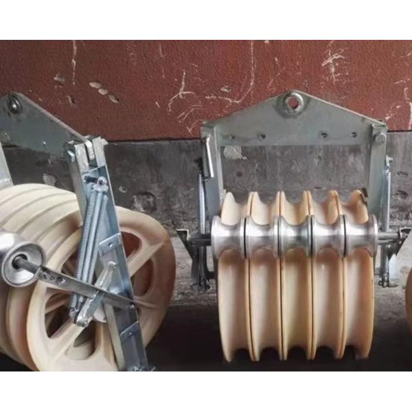 Grounding Roller Stringing Block With Anti-Static Aluminum Alloy Cable Block
