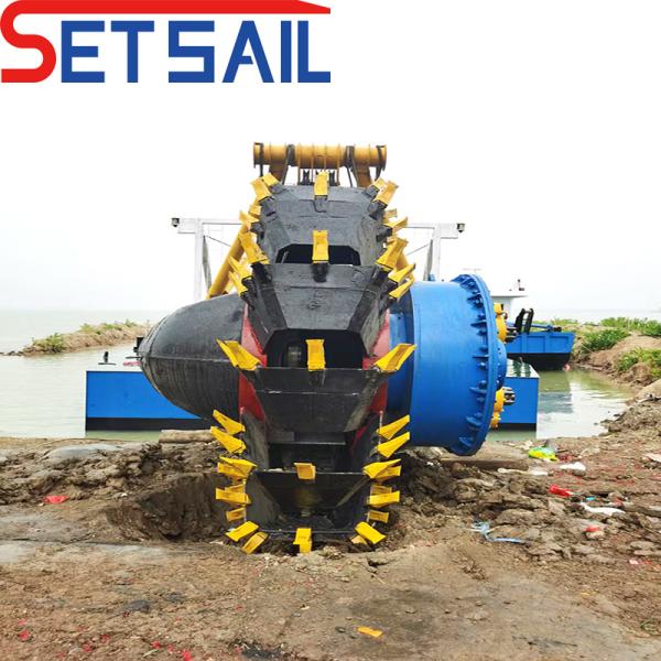 Customized Hydraulic Cutter Suction Sand Wheel Bucket Dredger for Hard Mud within Sea