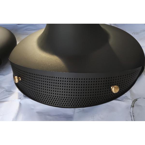 Suspended wood burning gas fireplace suspended indoor steel custom black paint decorative fireplace