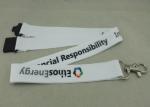 Sport Meeting Neck Custom Printed Lanyards Polyester With Mobile Holder