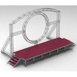 Buy cheap DMX One Channel Aluminum Rotary Circle Stage Llighting Truss For Dj Moving Head from wholesalers