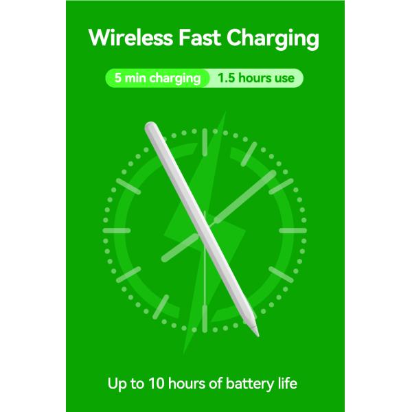 Wireless Silver Stylus Pen For Tablet Android / IOS / Windows OS Compatible