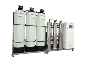 China Active Carbon Filter Water Treatment Double Pass RO System 1000L/H on sale