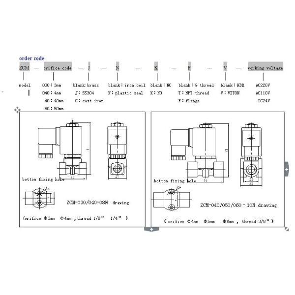 50mm Gas Solenoid Valve 240V , Electronic Gas Valve 2 Inch For Natural Gas