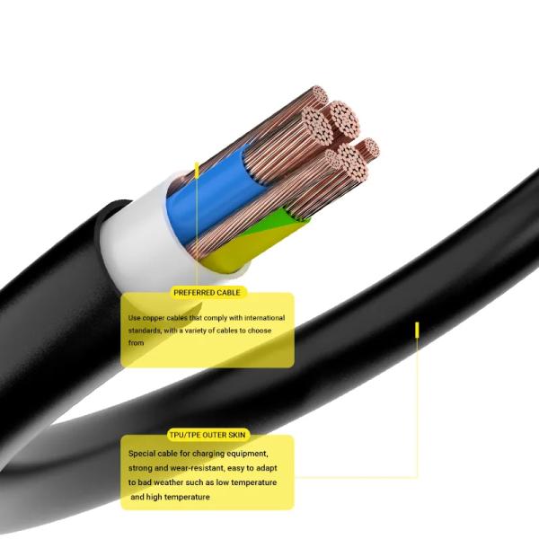 7kw 32a Type 1 2 Mobile Level 2 Ev Charger Ac Station OLCD Screen
