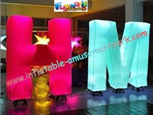 Cheap Customized 1.5m Inflatable Lighting Decoration Letter Nylon For Shop for sale