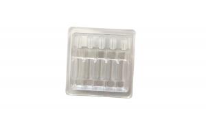 Cheap 10ml 5pcs Transparent Ampoule PVC Blister Tray Packaging For Water Needle for sale