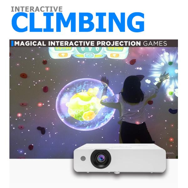 Multiplayer Game Interactive Climbing Projector 3D Projection Mapping