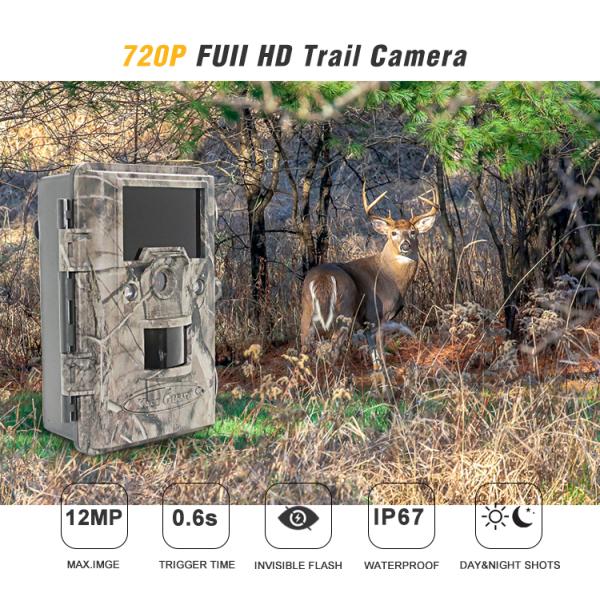 Remote Control 0.6s Triggering 64GB Digital Wildlife Camera