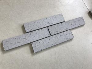 Cheap Grey Color M25340 Split Face Brick Tiles For Exterior With Rough Surface for sale