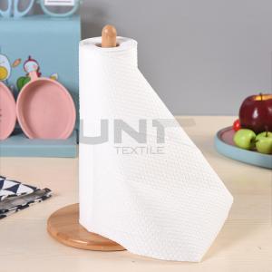 Cheap 30gsm Breathable Polyester Spunlace Nonwoven Fabric High Water Absorbent Rag Roll for sale