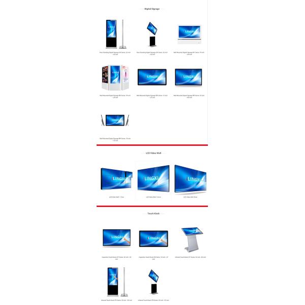 Fashionable 43 55 65 inch lcd loop advertising palyer digital signage display monitor screen for meeting