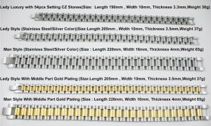 Cheap High Quality 316L Stainless Steel Watch Band Strap Bracelets Collection for sale