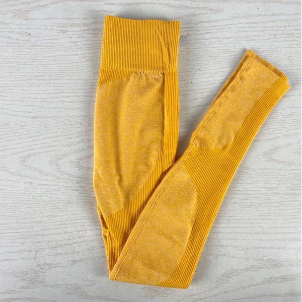 Women Seamless Black High Waist Fitness Pants Recycled Plastic Leggings