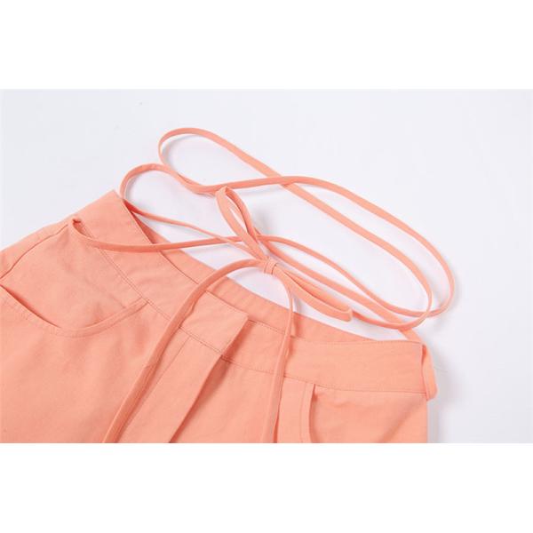 Thick 2 Piece Casual Pants Set Short T Shirt High Waist Straight Leg Pants Suit