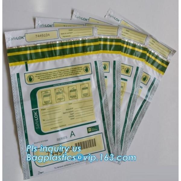 Evidence Paper Document Digital Opaque Bag, cash deposit bag, Security Bags Plastic Deposit PE Bag Cash Envelope Check S
