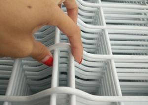 Cheap White Vinyl Coated Welded Wire Fencing / Galvanised Welded Wire Mesh Panels for sale