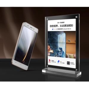 Buy cheap T Style 200mm Metal Poster Stand Acrylic Magnetic Countertop Sign Holder from wholesalers