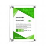 SGS Acrylic Wall Mounted Document Holders A3 Big Size