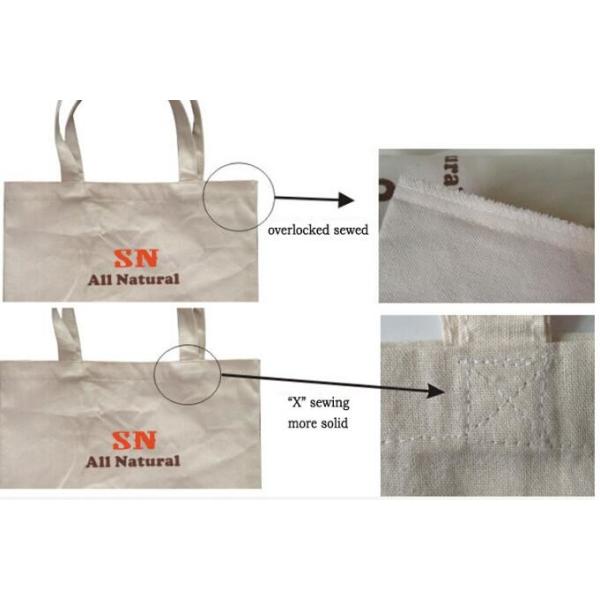 Custom silk screen printed Cotton material handle style blank natural cotton canvas bag without logo bagplastics bagease