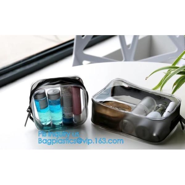 Travel Portable PVC Transparent Waterproof Cosmetic Bag Women Makeup Toiletry Bags, PVC Cosmetic Pouch, PVC Makeup Bag,