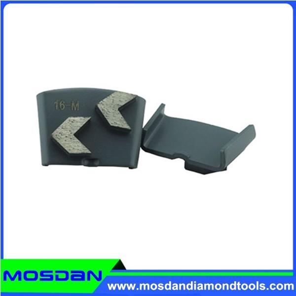 Quality Double Arrow Segment HTC Concrete Grinding Shoe for Floor Polishing wholesale