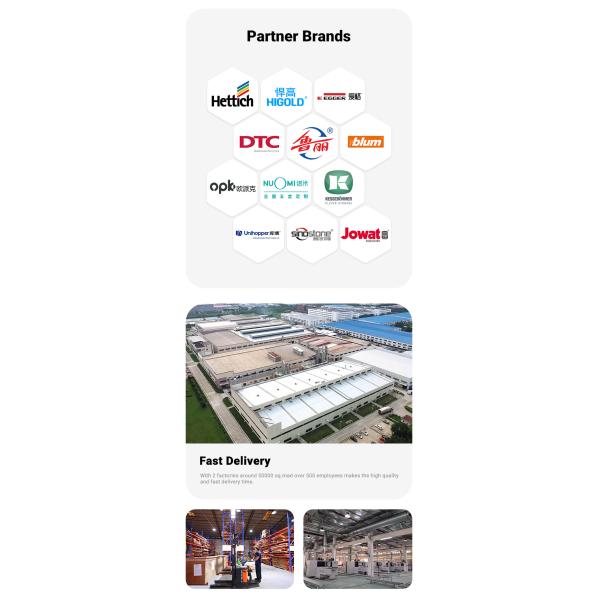 Villa Melamine Grey Luxury Large Solid Wood Modern Kitchen Cupboard Pantry Cabinet Set