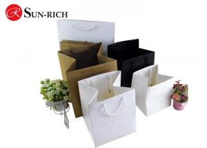 Cheap Custom white black Brown big square Paper storage bag for flower , bonsai for sale
